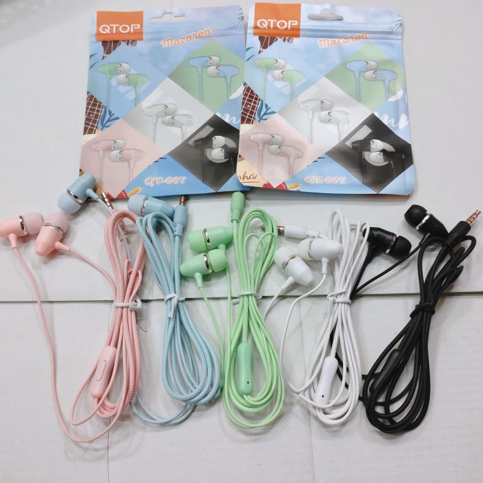 Music Angel Macaron Headset Earphone musik Angel QT-007 BISA TELFON