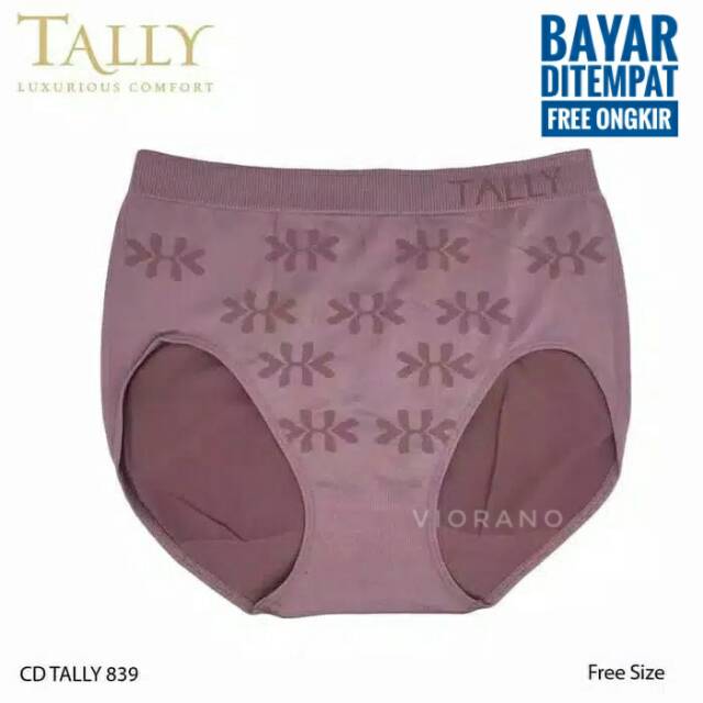 Celana Dalam Wanita Jumbo Rajut Premium Tally 839 / 838 Cd Cewek Muat Jumbo 4L Rajut Stretch