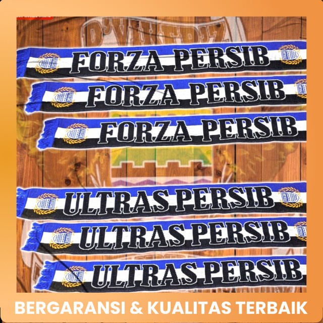 syal persib ultras besar tebal ukuran 150x15cm slayer scraf originak bolak balik