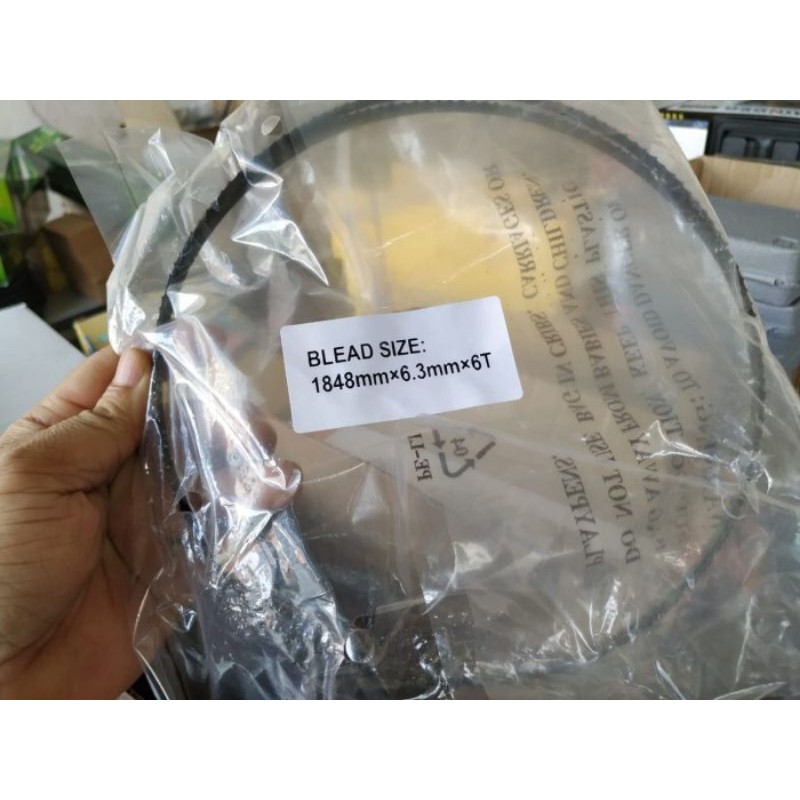 Mata Gergaji Mesin Bandsaw 6.3mm Bandsaw Blade Mata 6T Potong Kayu 10"