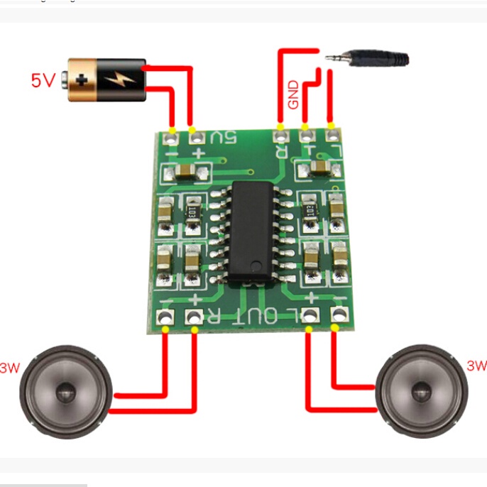 PAM8403 Mini Digital HiFi Audio Amplifier 5V PAM-8403 Stereo 2CH 3W