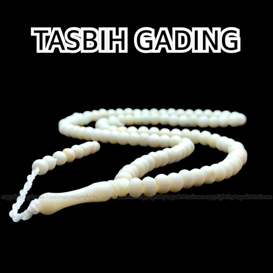 [Bayar di Tempat] Tasbih Gading 99 Butir Tasbih Muslim