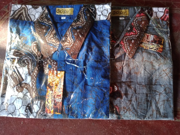 Pandawa Kemeja Batik Pria S.m.l.xl.xxl Lengan Pendek