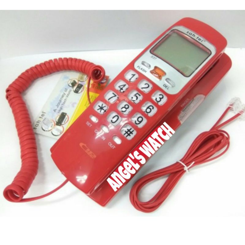 Telepon Kabel S37 Sahitel S-37 Merah