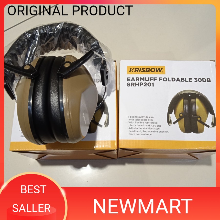 Krisbow earmuff Safety 30 Db Penutup Telinga Pelindung Anti Bising