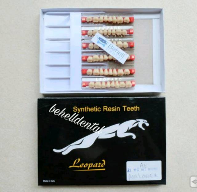 gigi palsu posterior /geraham atas / bawah per papan caiyu  a2 a3 a3.5