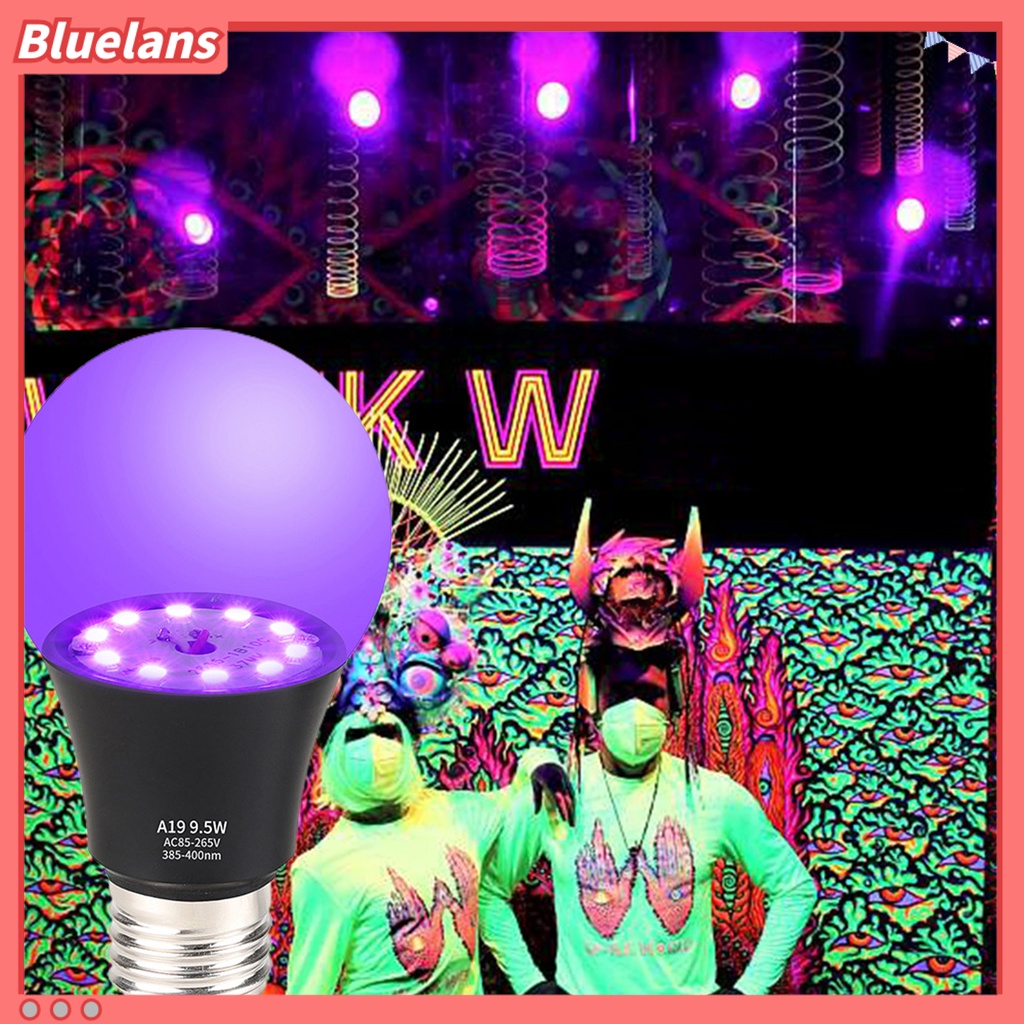 Lampu Bohlam UV Blacklight 9.5W Hemat Energi Tahan Panas Untuk Pesta