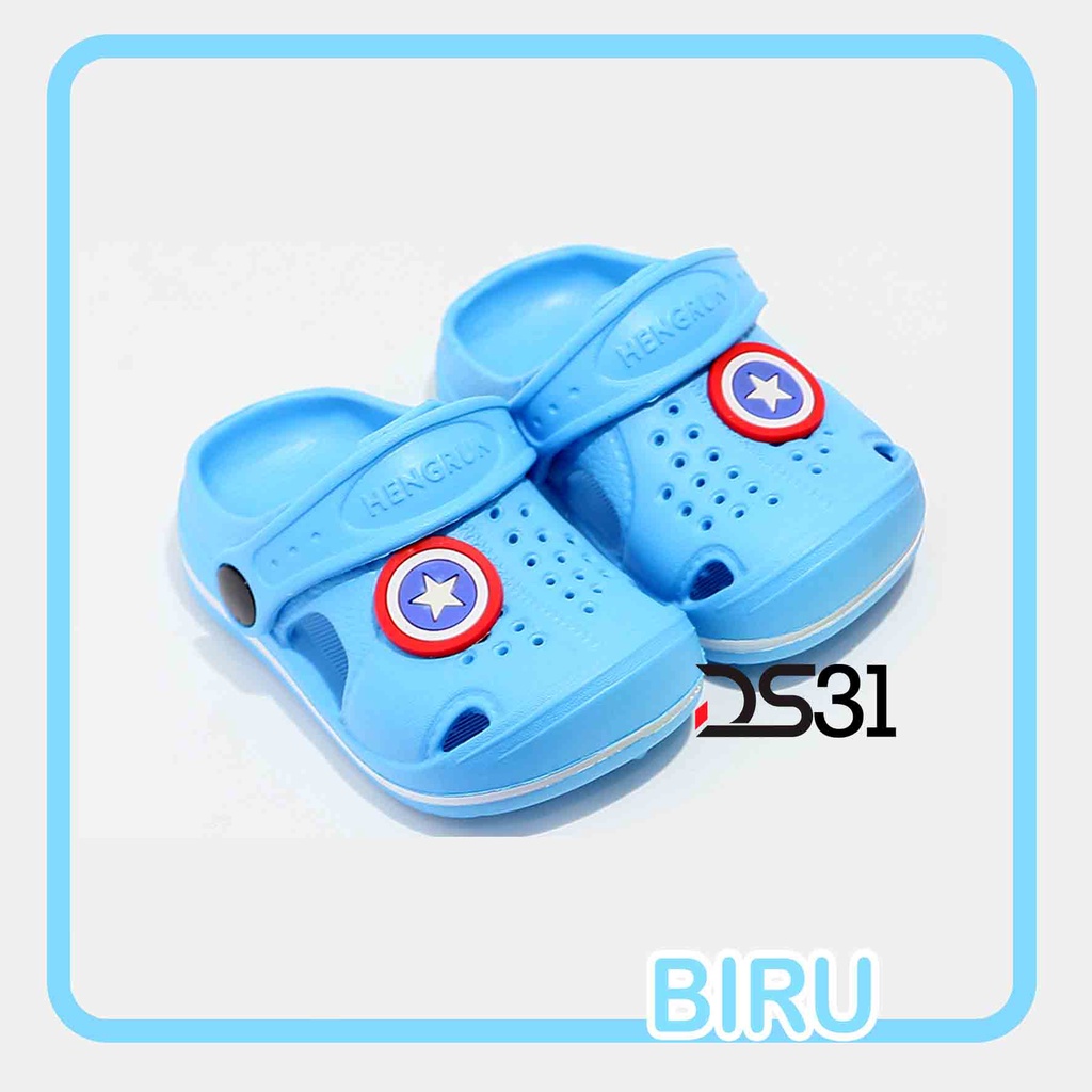 SANDAL BAIM LUCU MOTIF AVANGER RINGAN ANTI LICIN DAN LENTUR