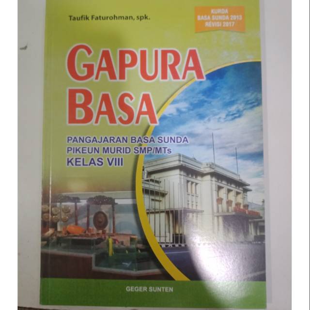 Buku gapura basa sunda kelas  8 smp