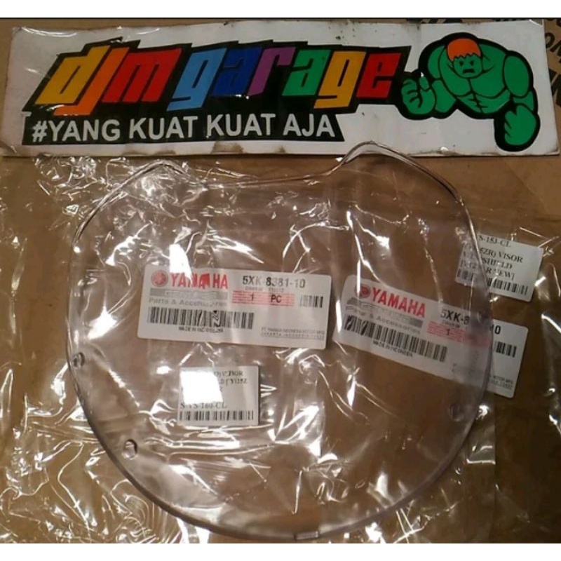 visor Y125 Z visor 125 Z visor yamaha 125 Z original visor F1ZR FIZR F1ZR satria hiu bening