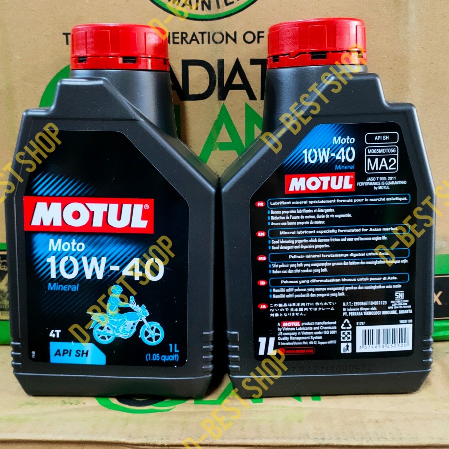 OLI MOTOR 4T MOTUL MOTO 10/40 - 1 LITER | VIXION BISON R15 R25 MT25