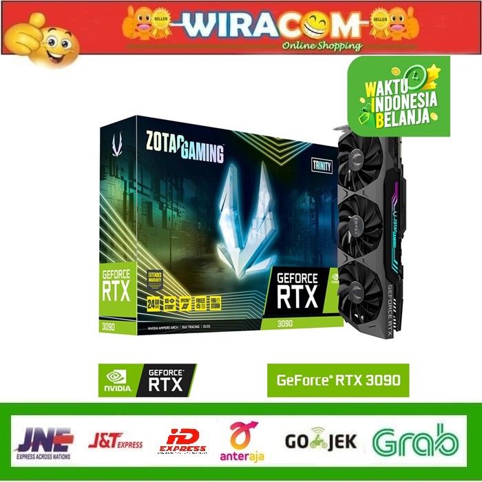 VGA ZOTAC GEFORCE RTX3090 24GB GDDR6X TRINITY PCIE RTX 3090 24G DDR6X