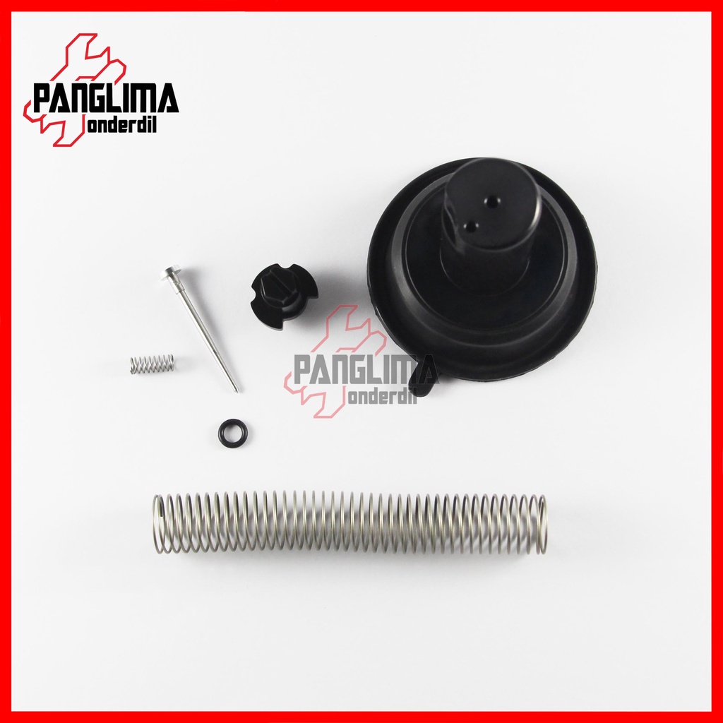 Vakum Karburator Set Mio Sporty-Smile-Soul &amp; Fino Lama-Karbu-Carbu Vacum Carburator Assy-Set Karet-Jarum-Per Skep-Sekep