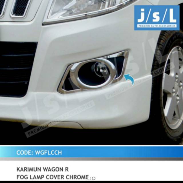 Cover ring foglamp Karimun Wagon R/ cover lampu kabut chrome jsl