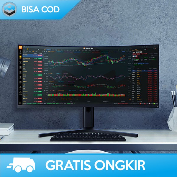 MONITOR GAMING 144Hz CURVED XIAOMI 34 INCH 4K 1440P ULTRA WIDE MURAH