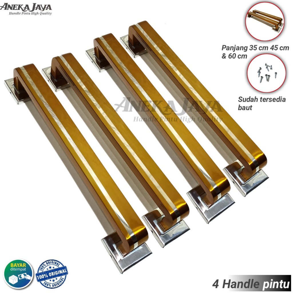 4 Gagang pintu rumah panjang 35 cm 45 cm 60 cm / Handle pintu rumah / Tarikan pintu rumah terbaru