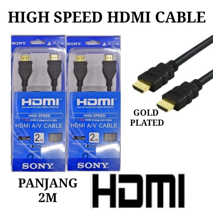 Kabel HDMI Cable PS4 PS3 XBOX TV Laptop ORIGINAL Original original