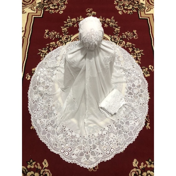 mukena bordir kerancang bukittinggi premium