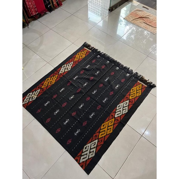 ELPHI Kain Tenun Jepara Hitam Gold Etnik