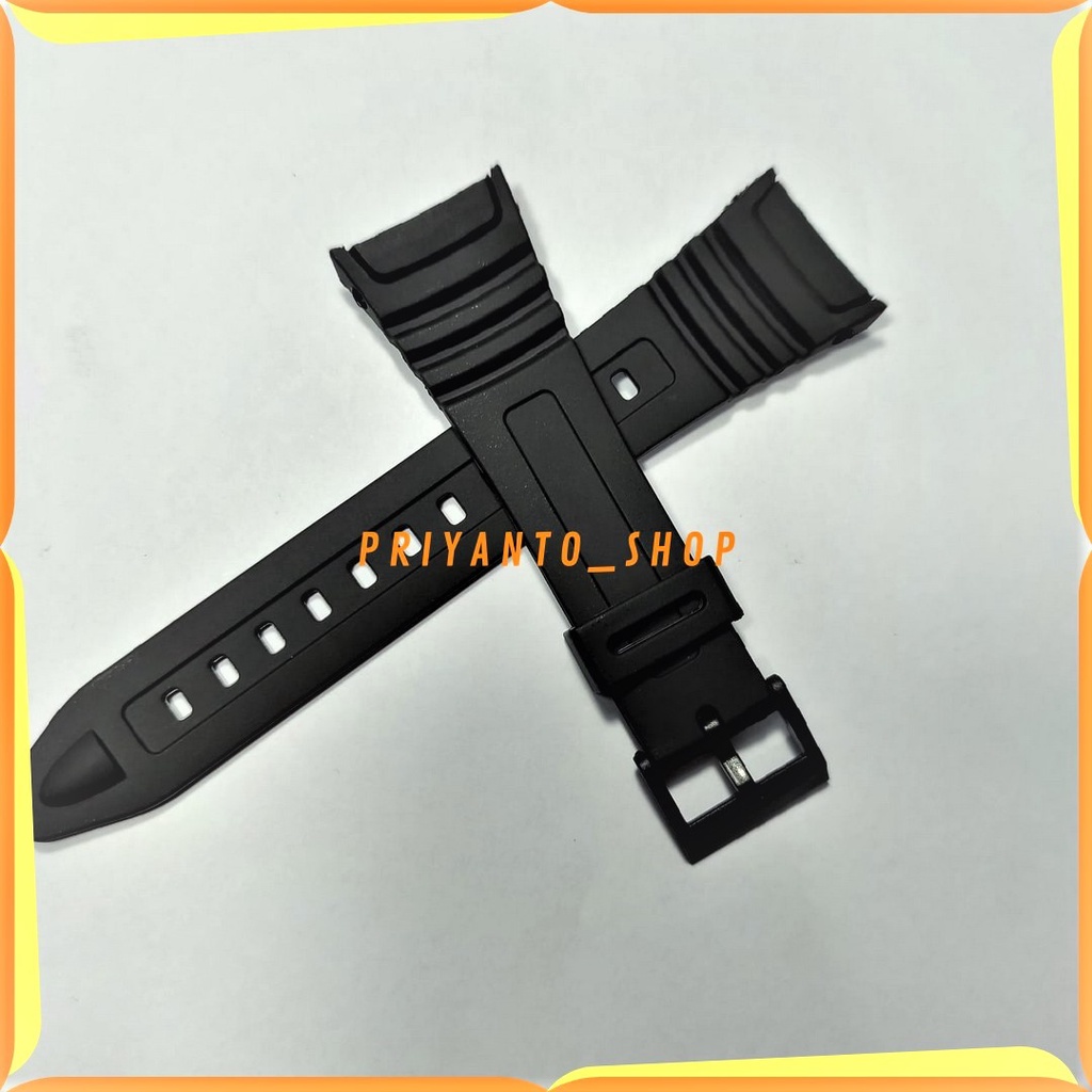 STRAP TALI JAM TANGAN REPLACEMENT CASIO W-96H W96H W 96H HITAM PREMIUM