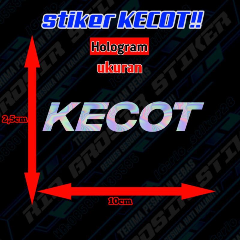 

STIKER KECOT HOLOGRAM