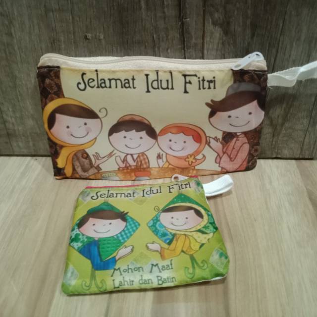 Dompet lebaran /pouch lebaran / dompet lebaran bisa sablon custom