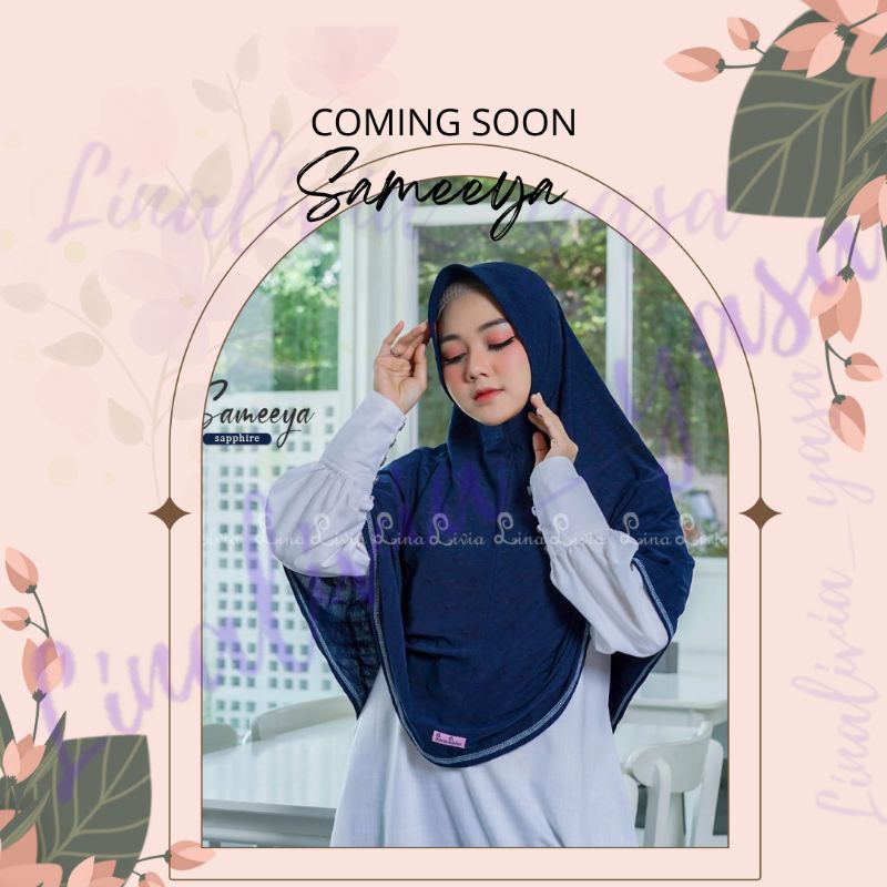 Bergo Sameeya Jumbo Original By Linalivia Hijab syar'i Muslim
