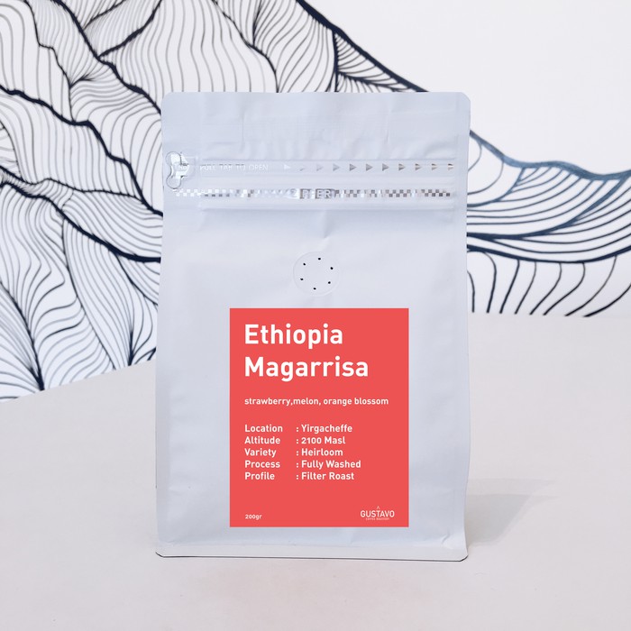 

Ethiopia Magarrisa (200gram) Specialty Coffee Roasted Beans Biji Kopi