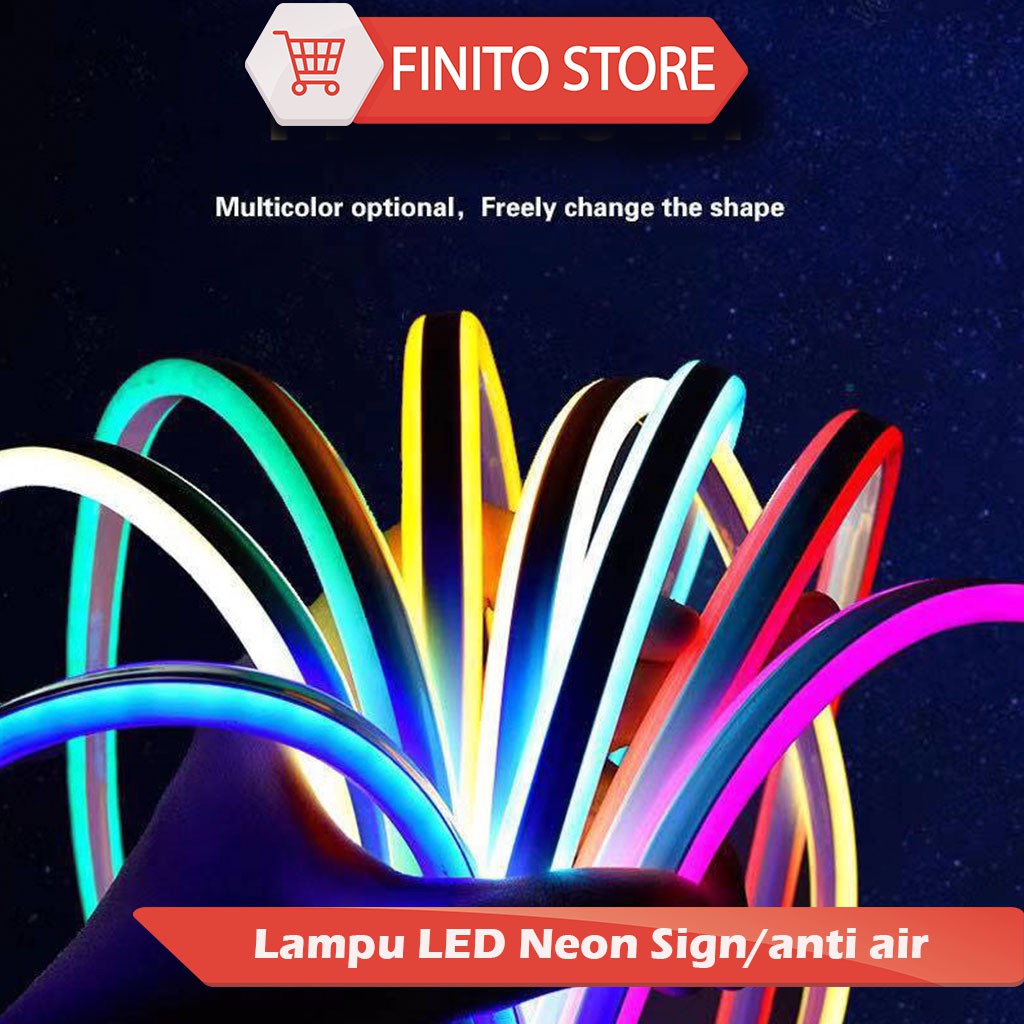 Neon Flexible 220v Per 10 Meter / Lampu LED Neon Sign/ Anti Air