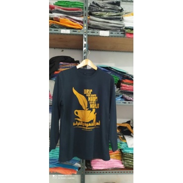 T-SHIRT KAOS KOPI LAKI LAKI DISTRO/BAJU NGOPI LAN NGAJI COWOK/KAOS DAKWAH PRIA KOPI NGAJI COTTON COM