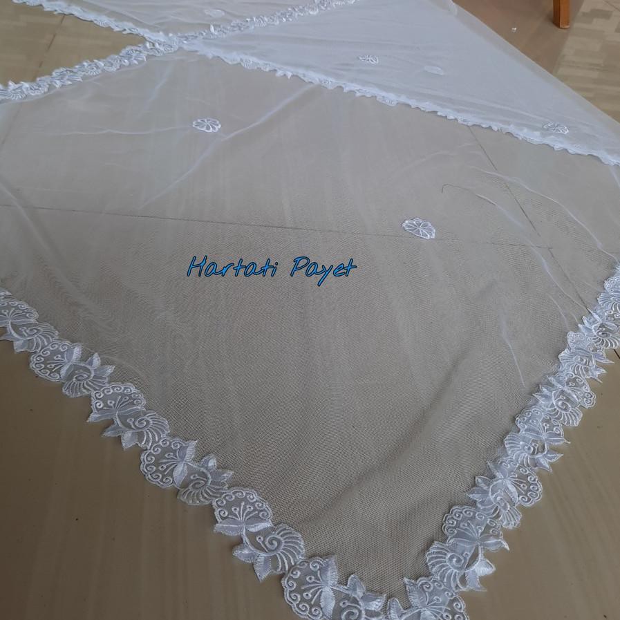 χ Slayer Pengantin Bordir / Selendang Akad Nikah / Hijab  ..