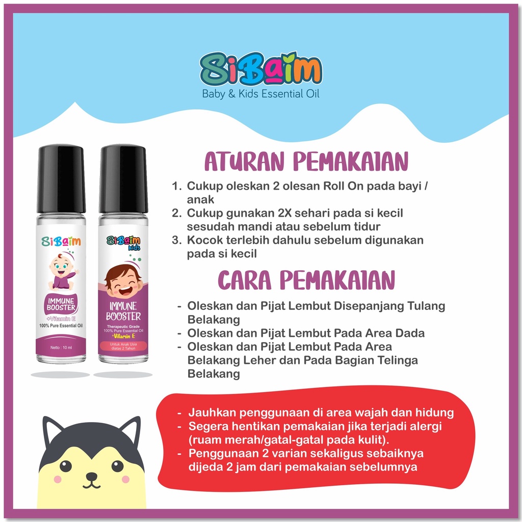 Meningkatkan Sistem Kekebalan Tubuh Anak - SIBAIM KIDS IMMUNE BOOSTER Essential Oil 10ml by psikopediastore