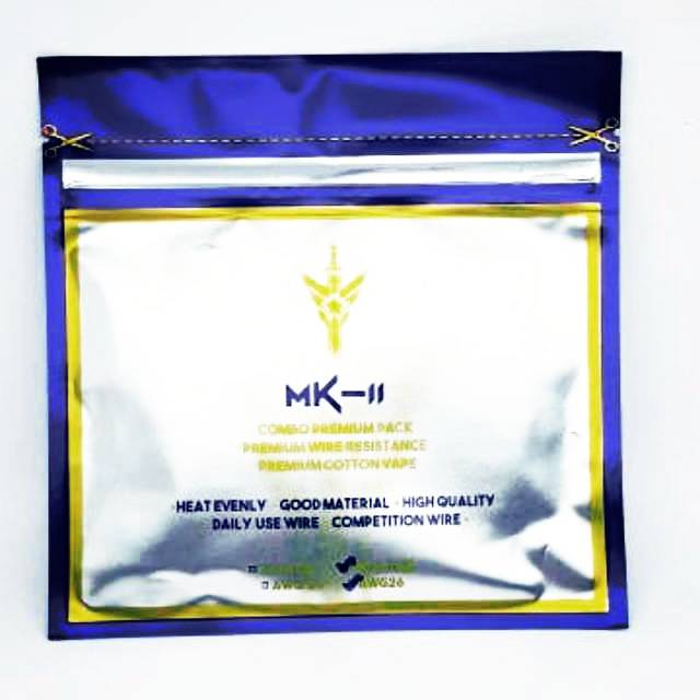 Premium Combo wire Nichrome 80 &amp; cotton ( paket kapas kawat AWG 26 )  Authentic MK 2