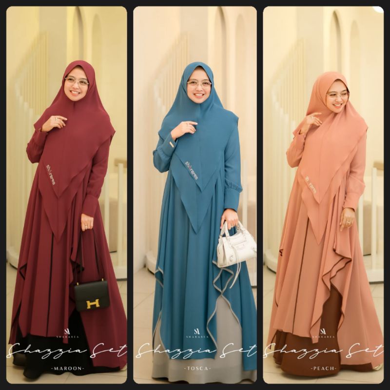 Shazzia Set Syari by Shararea/Shararea Terbaru