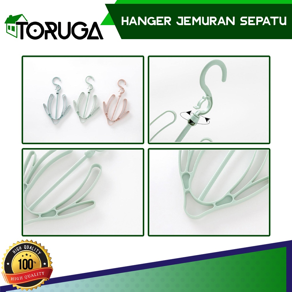 Hanger Gantungan Jemuran Sepatu Sendal  Tas Pengering Jepit Cantol