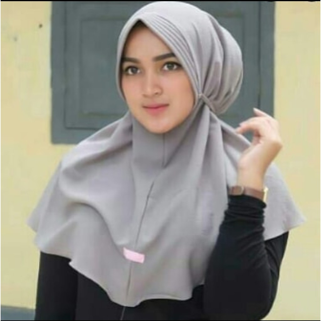 Hijab/jilbab KHIMAR SIMPEL TALI WOLFIS/ Khimar pet tali bergo instan/ bergo maryam pet lali antem