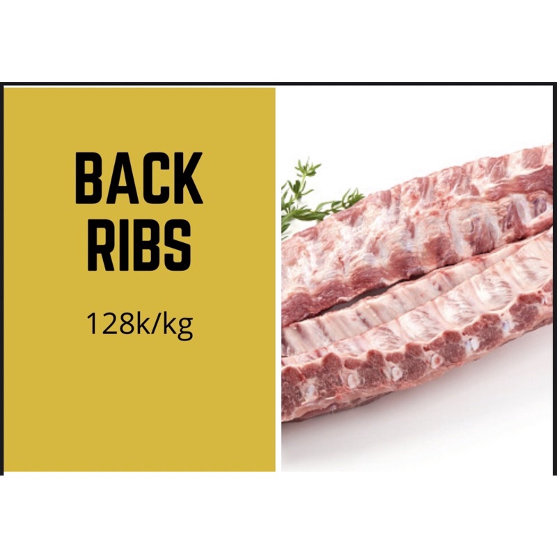 

babi back ribs lokal 1 kg