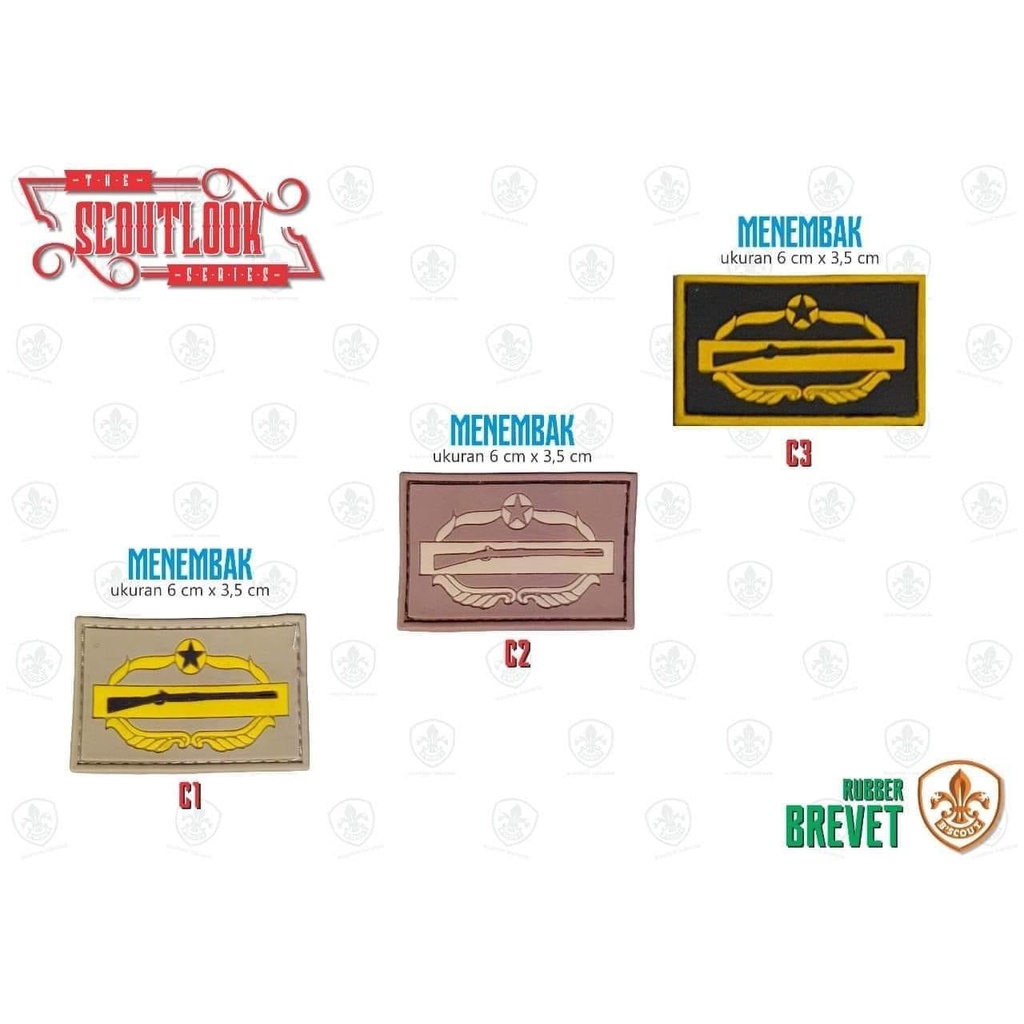 Bscout Scoutlook- Rubber Badge Pramuka