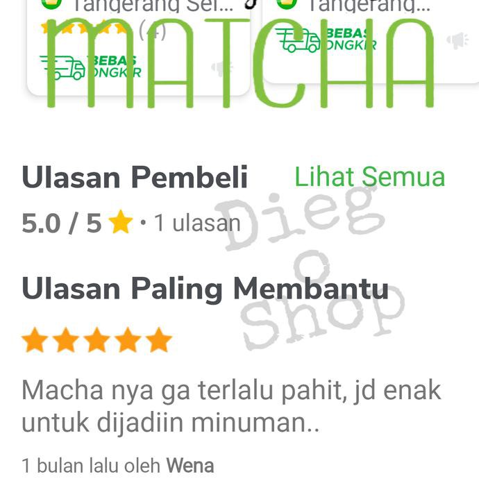 

Teh-Bubuk- Halal MUI+100% Pure Matcha Powder+Bubuk Matcha Asli+Kemasan 500 g -Dijamin-Halal.