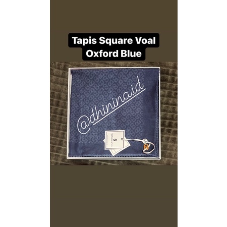 Buttonscarves Tapis Square Voal Oxford Blue
