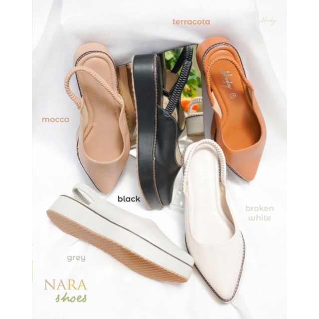 Nara Shoes Hody Sepatu Wanita Mules Cantik *Tanyakan Stok *Tambah 1 size