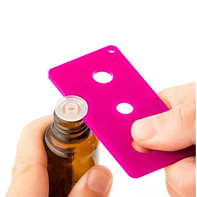 PEMBUKA BOTOL MINYAK ESENTIAL OIL BOTOL AMBER DAN ROLL ON KACA - BIRU