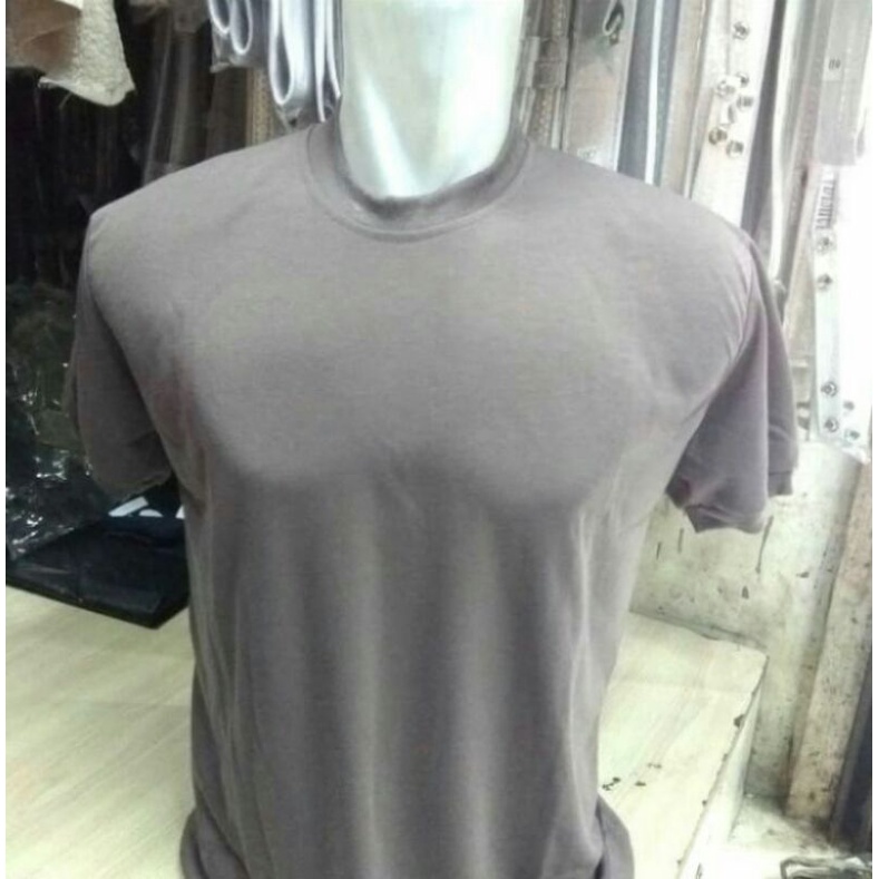 Kaos Polos Coklat (kaos daleman Polisi/Satpam)