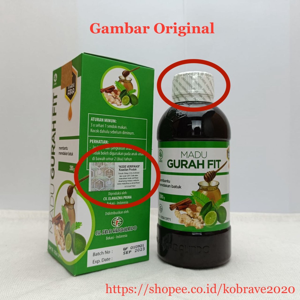 Madu Gurah Fit Obat Flu Batuk Gurahfit Obat Herbal Sakit Tenggorokan Sesak Nafas Sinusitis Asma TBC