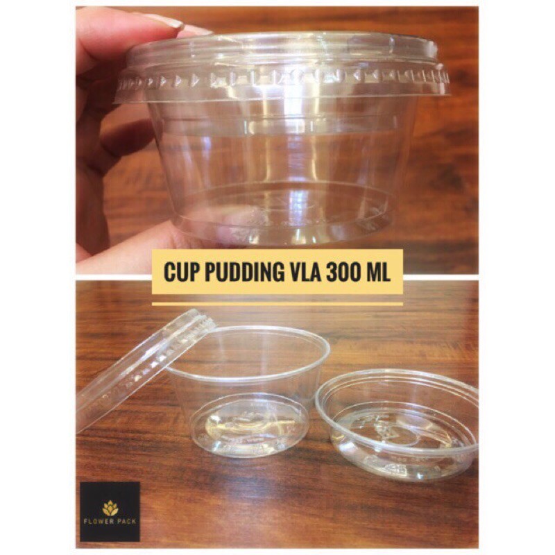 Cup Puding VLA + Inner uk 300 ML Berkelipatan 100 pcs