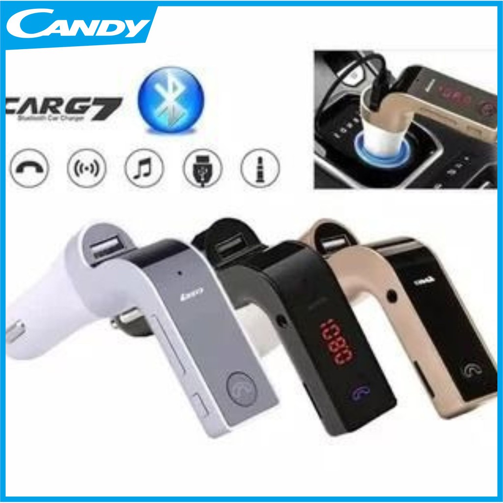 SAVER CAR G7 | ADAPTOR CAR CHARGER MULTIFUNGSI + BLUETOOTH