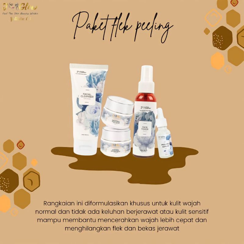 Jglow skincare jglow paket flek peeling