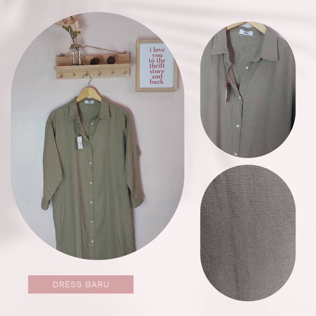 THRIF LINEN LONG DRESS RCWB