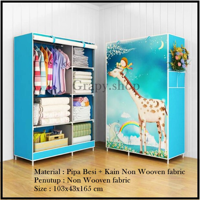 lemari portable / lemari portable murah / lemari portable plastik / lemari portable karakter