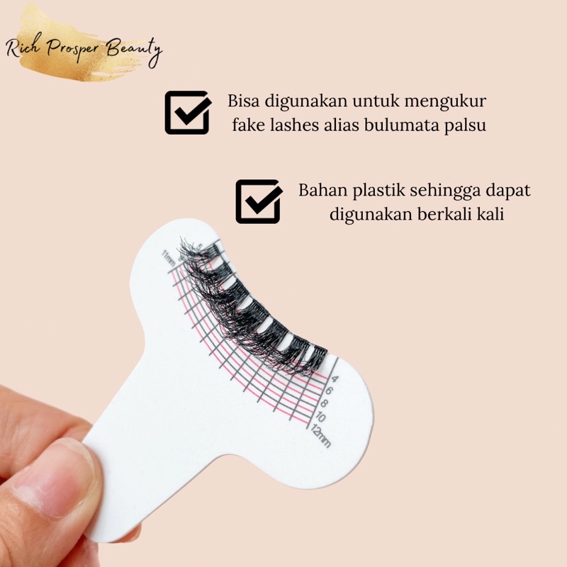 PENGGARIS BULUMATA - EYELASH EXTENSION RULLER - ALAT PENGUKUR BULU MATA